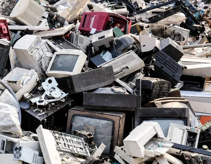 Discarded monitors and display equipment in e-waste stream