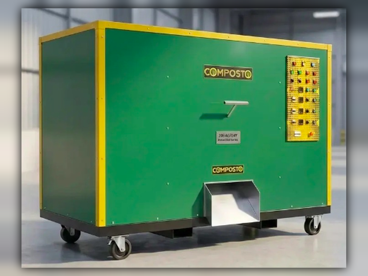 COMPOSTO SMART 100 — 100 Kg per day compost machine
