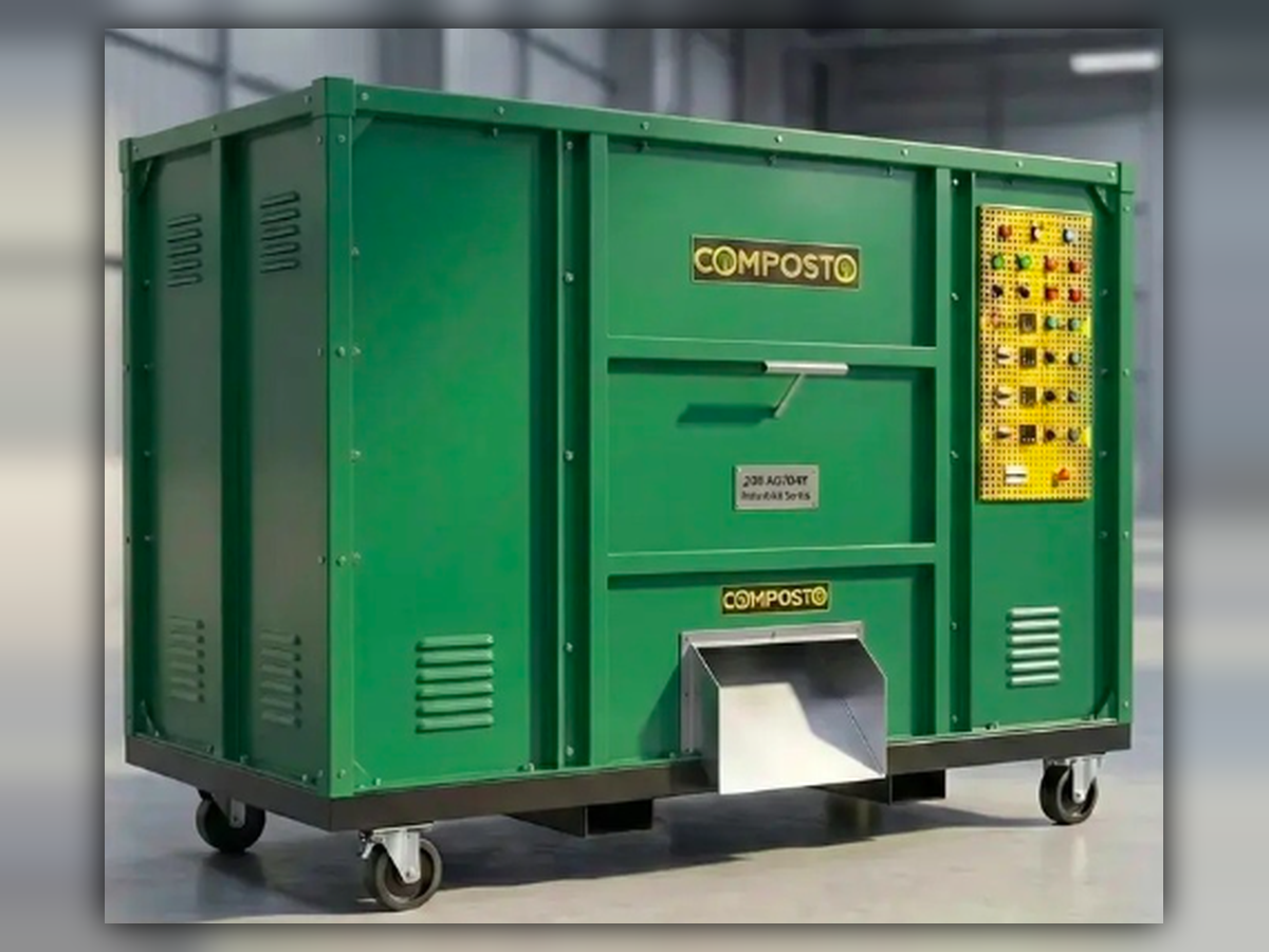 COMPOSTO 500 — 500 Kg per day compost machine