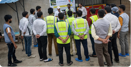 Smart Waste Management Unit, Samkwang — COMPOSTO compost machine installation at Greater Noida, Uttar Pradesh