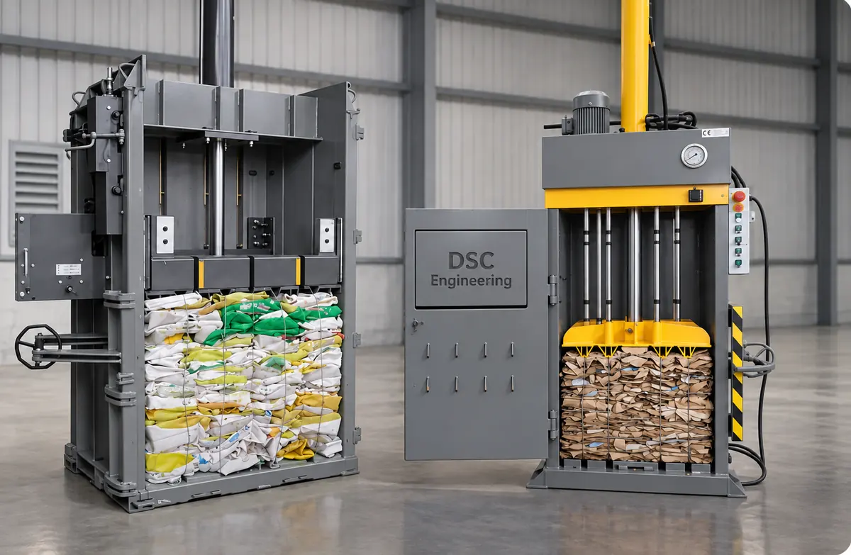 Hydraulic baler machine