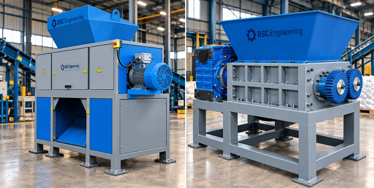 Industrial waste shredder