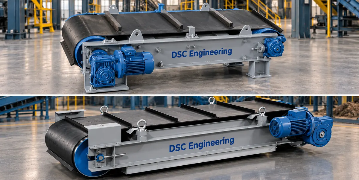 Magnetic separator for waste plant